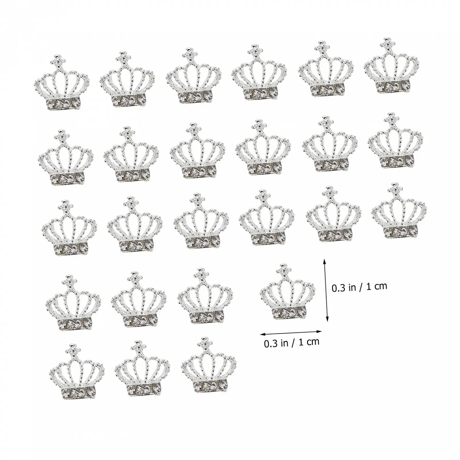 Стразы для ногтей Healeved Корона 30 шт. Дизайн из сплава для DIY, фото №6