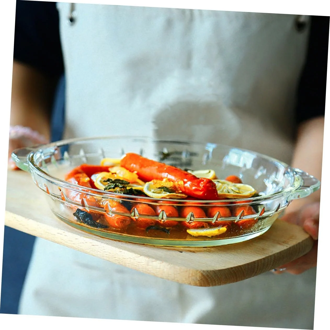 Форма для запекания TOYANDONA из закаленного стекла термостойкая Прозрачная, фото №5