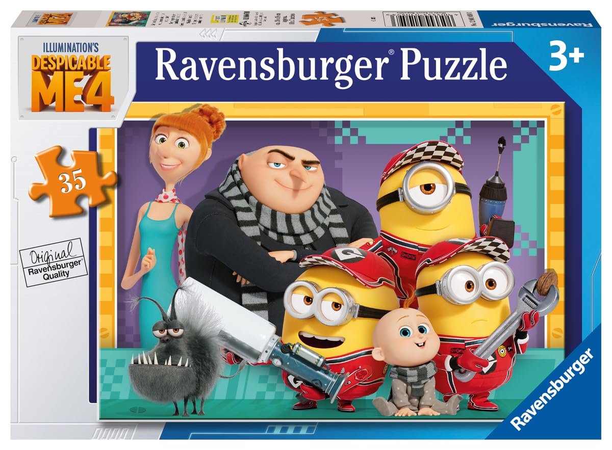 Пазл Ravensburger Миньоны Гадкий Я 4 35 деталей от 3 лет, фото №1