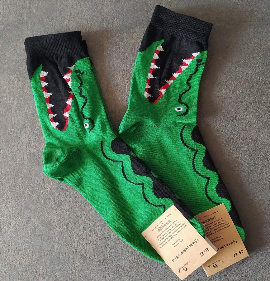 Чоловічі молодіжні шкарпетки високі демісезонні зелені 39-44 розмір, фото №1