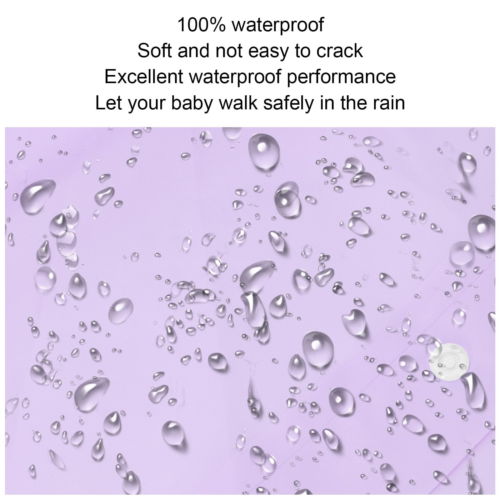 Детский дождевик-пончо Mayoii Водонепроницаемый детский дождевик с капюшоном и пуговицами, Легкий многоразовый плащ EVA для мальчиков и девочек, Портативный детский дождевик, фото №5 Детский дождевик-пончо Mayoii Водонепроницаемый детский дождевик с капюшоном и пуговицами, Легкий многоразовый плащ EVA для мальчиков и девочек, Портативный детский дождевик, фото №5