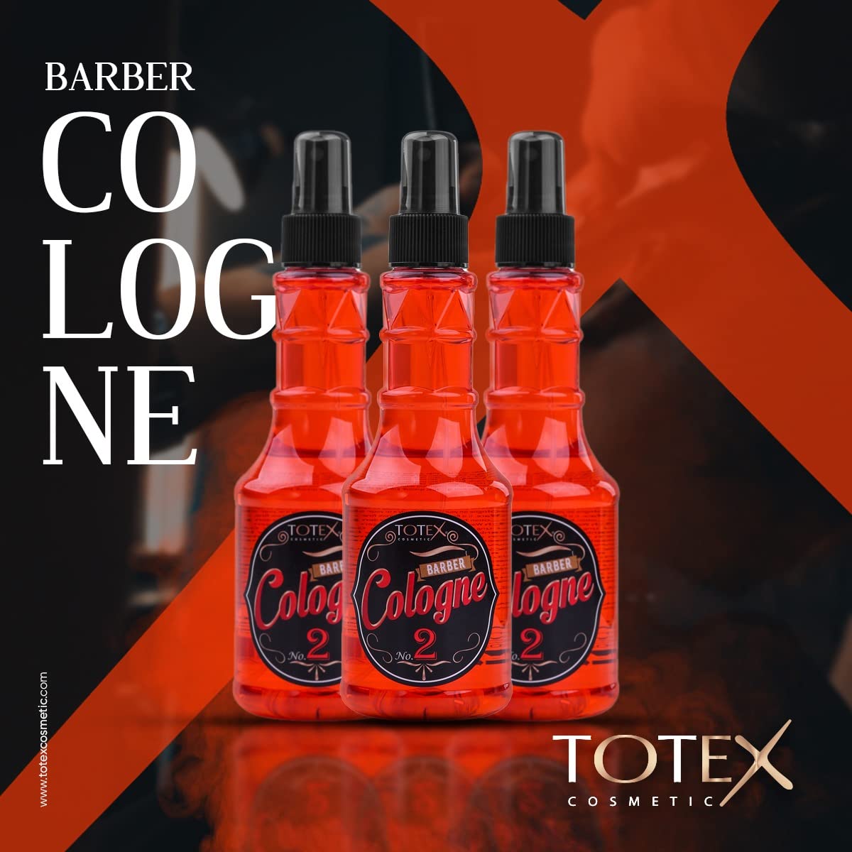 Одеколон Totex Barber 3 x 250 мл No2 (Упаковка из 3-х), фото №2