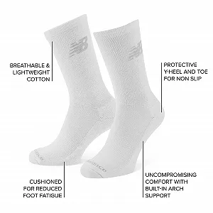 Носки New Balance Sports Cushioned Crew Набор из 3 пар synthetic.ua - Фото 1