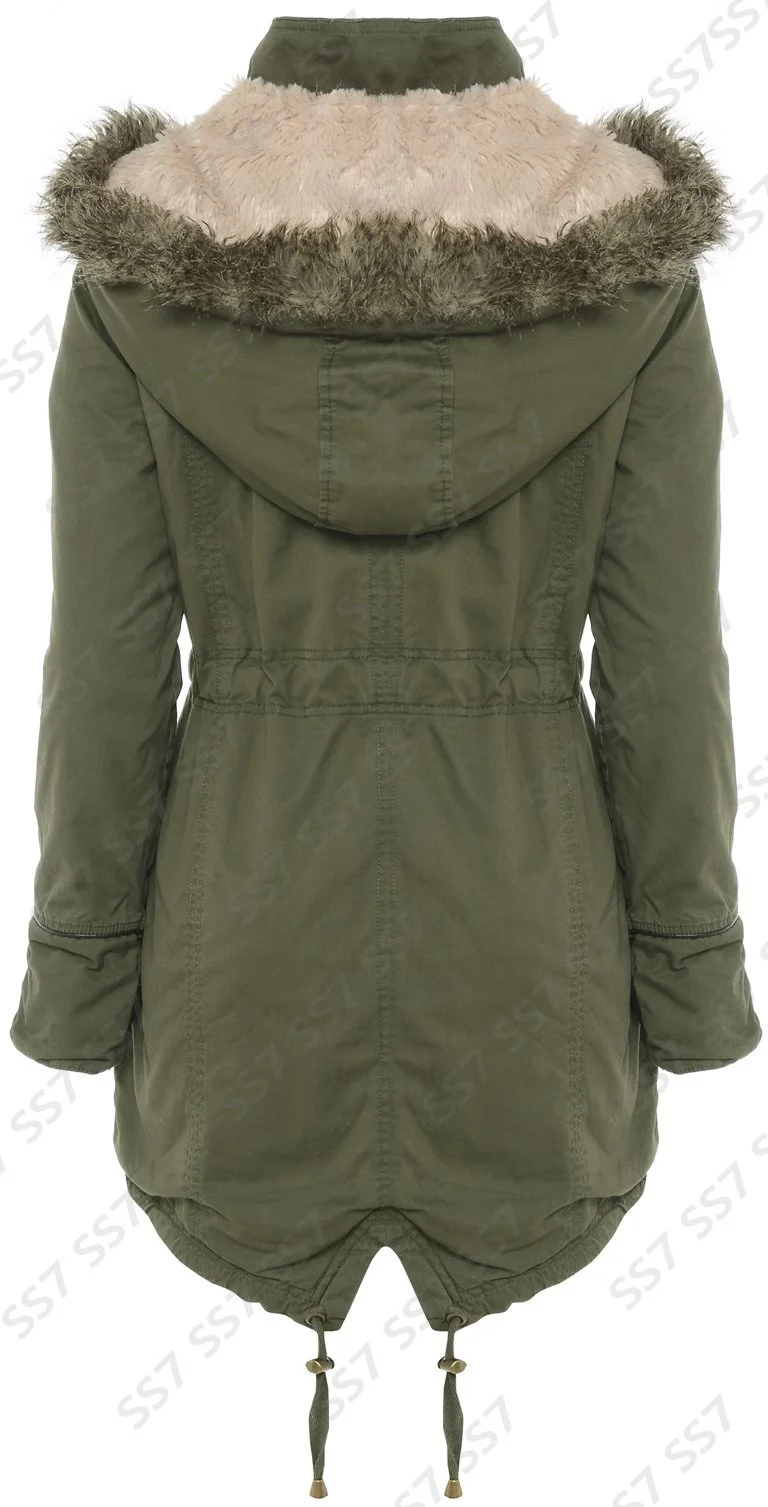 Парка з капюшоном для дівчат SS7 Чорна, фото №3