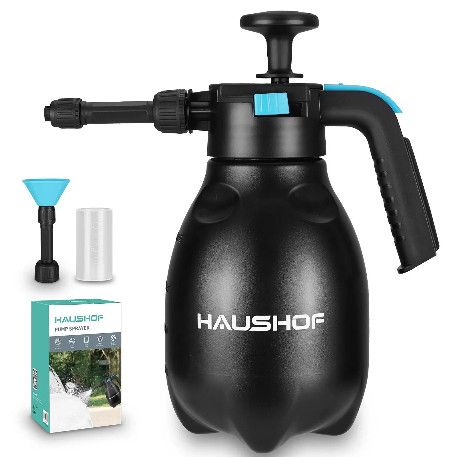 Пінний обприскувач HAUSHOF 2л Black, фото №1