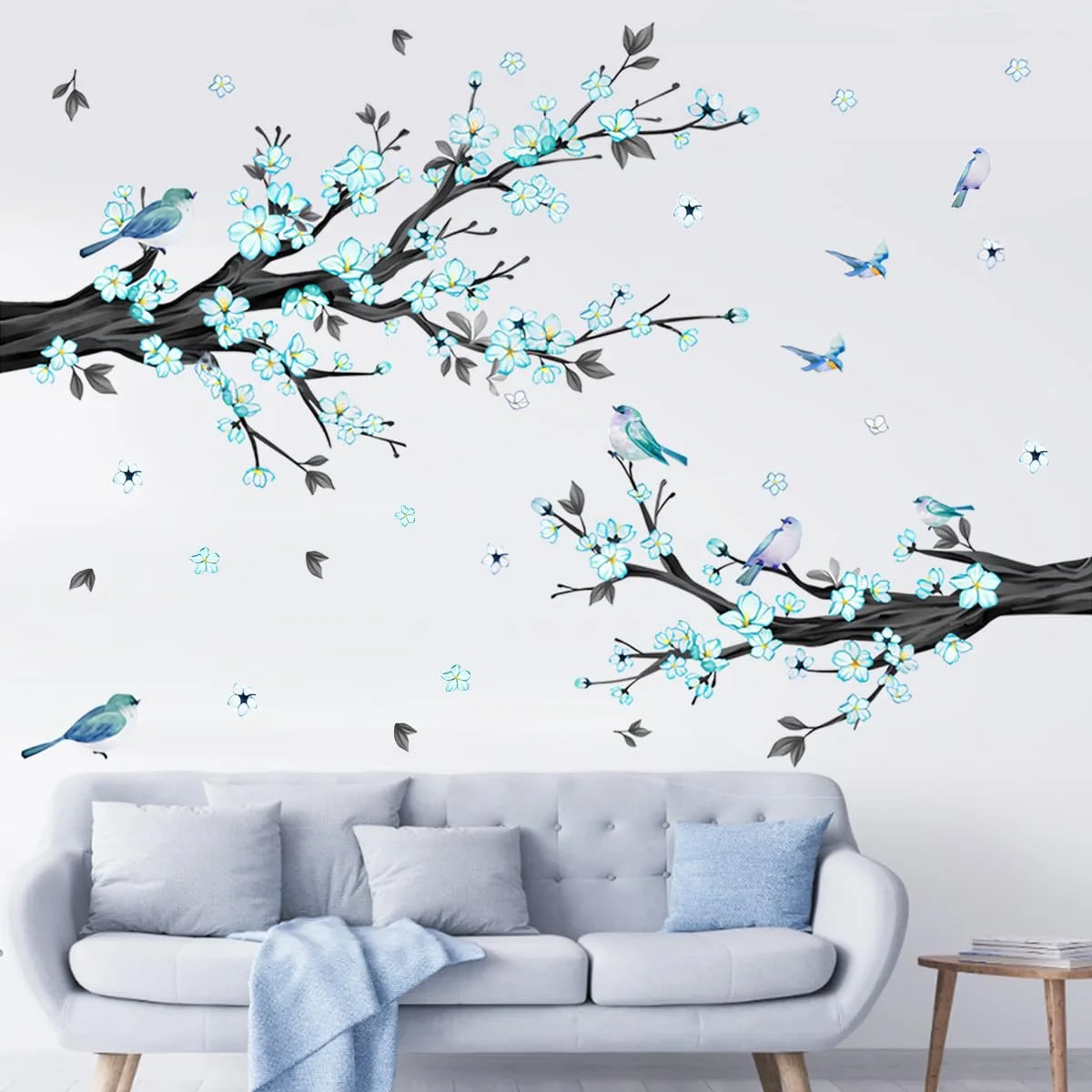 Наклейка на стіну Рослини та квіти Гілки з цвітом Самоклейна ПВХ, фото №1