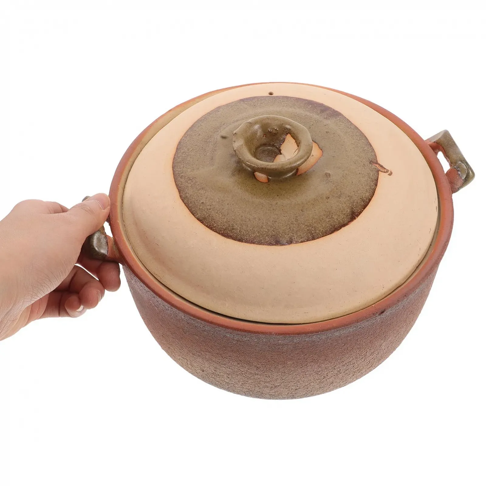 Горщик для запікання глиняний з кришкою для каші, фото №7