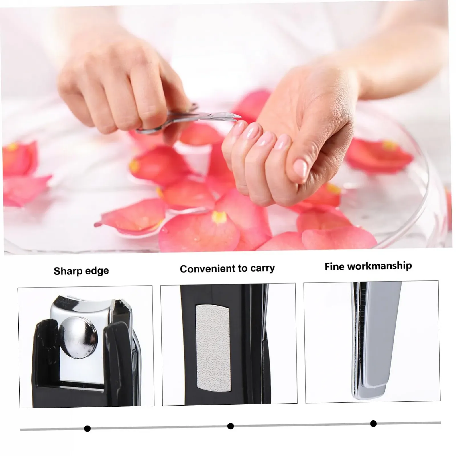Інструмент для манікюру та педикюру Healvian, міцні кусачки для нігтів та тример для обрізання нігтів на пальцях рук і ніг, фото №2