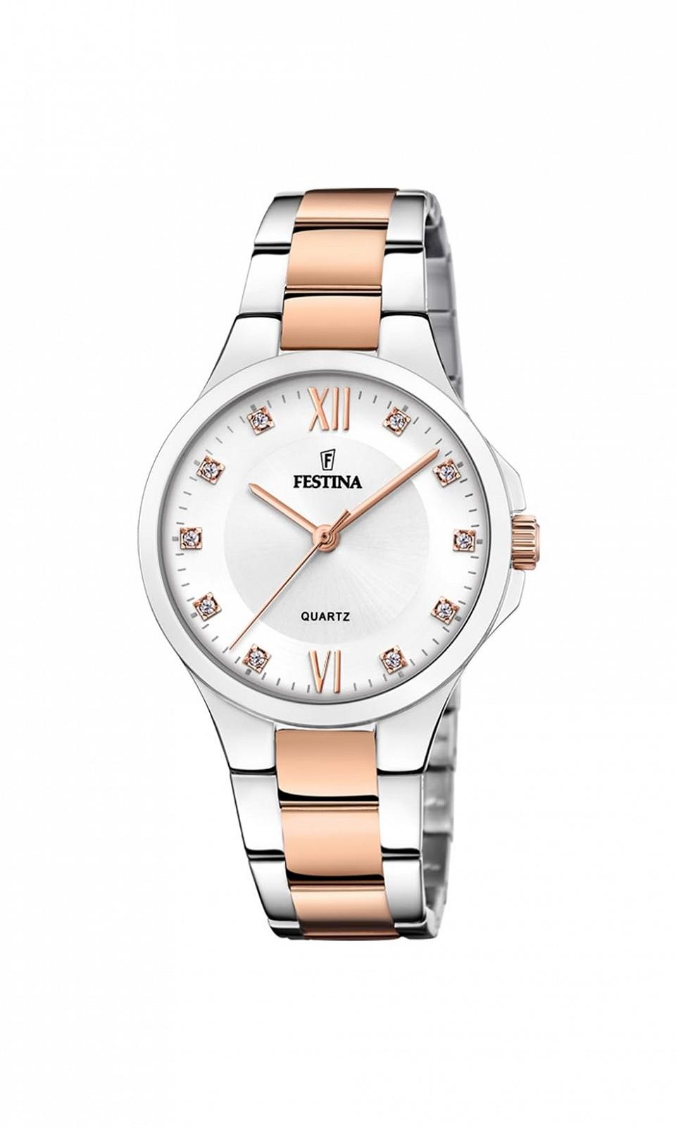 Годинник жіночий Festina F20612/1 аналоговий кварцовий сріблясто-золотистий, фото №1
