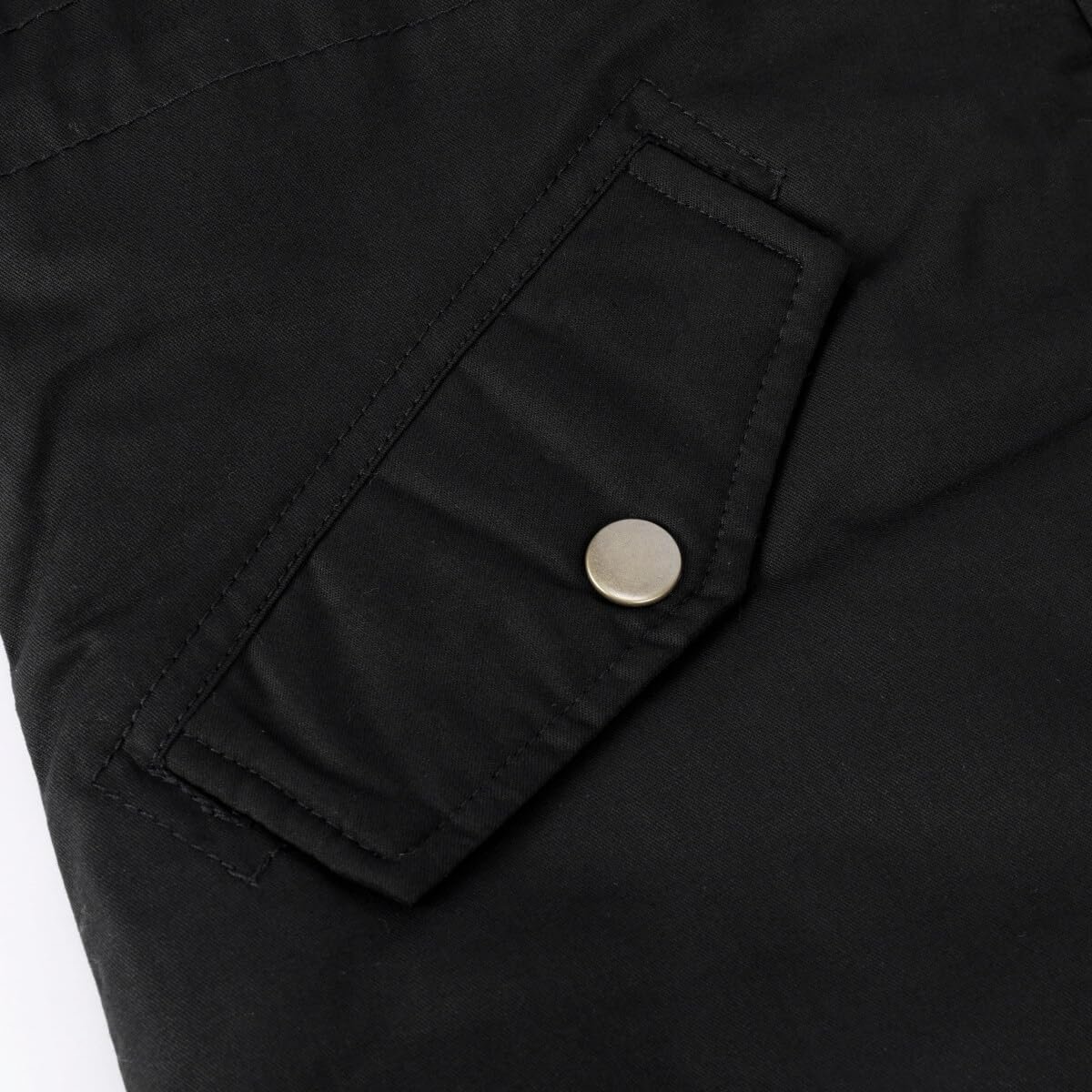 Пальто YYNUDA Зимове, утеплене, середньої довжини, парка з хутряним капюшоном, товсте, фото №4