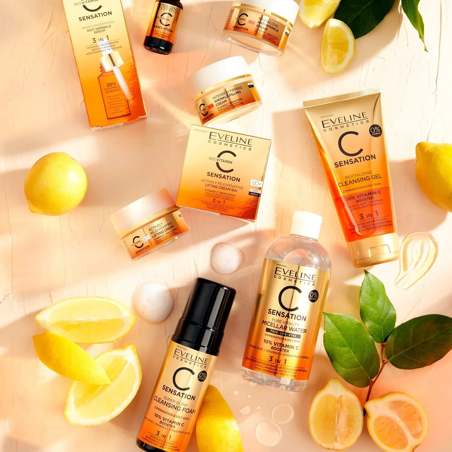 Омолоджувальний крем проти зморщок 40+ Eveline Cosmetics C-Sensation з вітаміном C, E, феруловою кислотою, бакучіолом та гіалуроновою кислотою 50 мл, фото №3 Омолоджувальний крем проти зморщок 40+ Eveline Cosmetics C-Sensation з вітаміном C, E, феруловою кислотою, бакучіолом та гіалуроновою кислотою 50 мл, фото №3