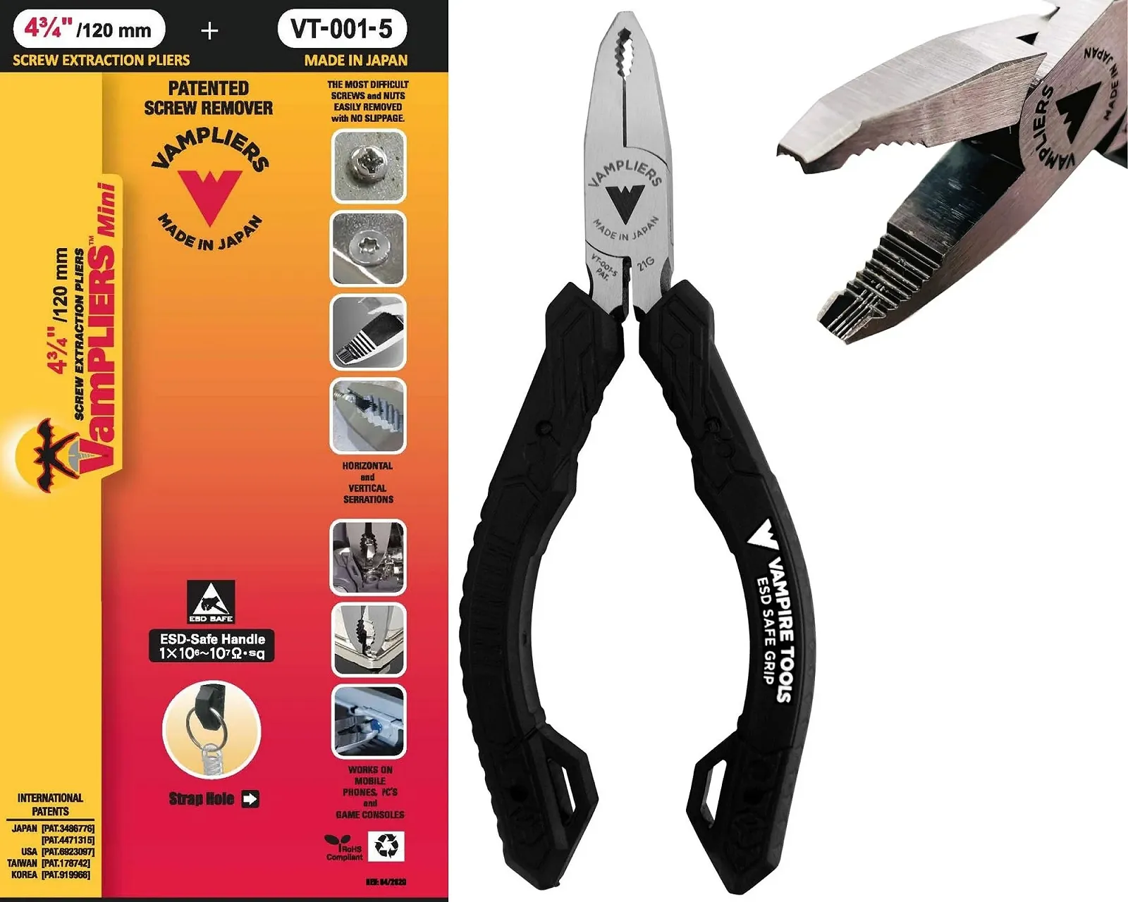 Мини плоскогубцы для извлечения винтов VamPLIERS, фото №1