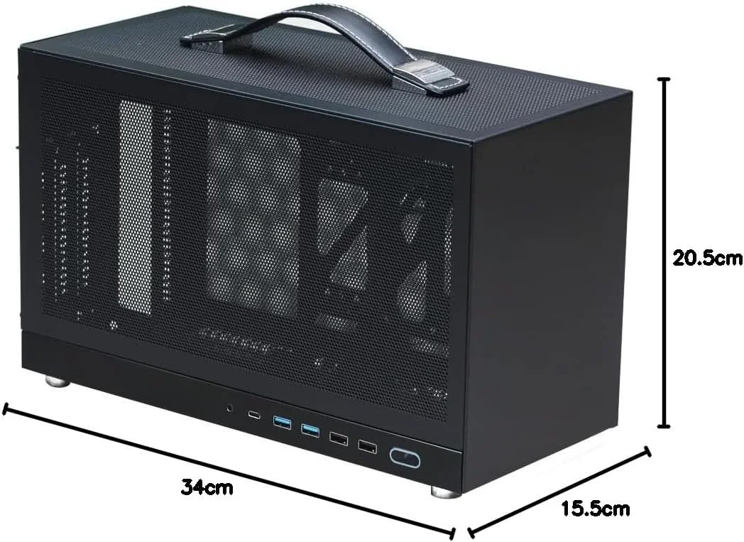 Портативний корпус для ПК MININGEEK MiniNeo S400 Чорний, фото №8 Портативний корпус для ПК MININGEEK MiniNeo S400 Чорний, фото №8