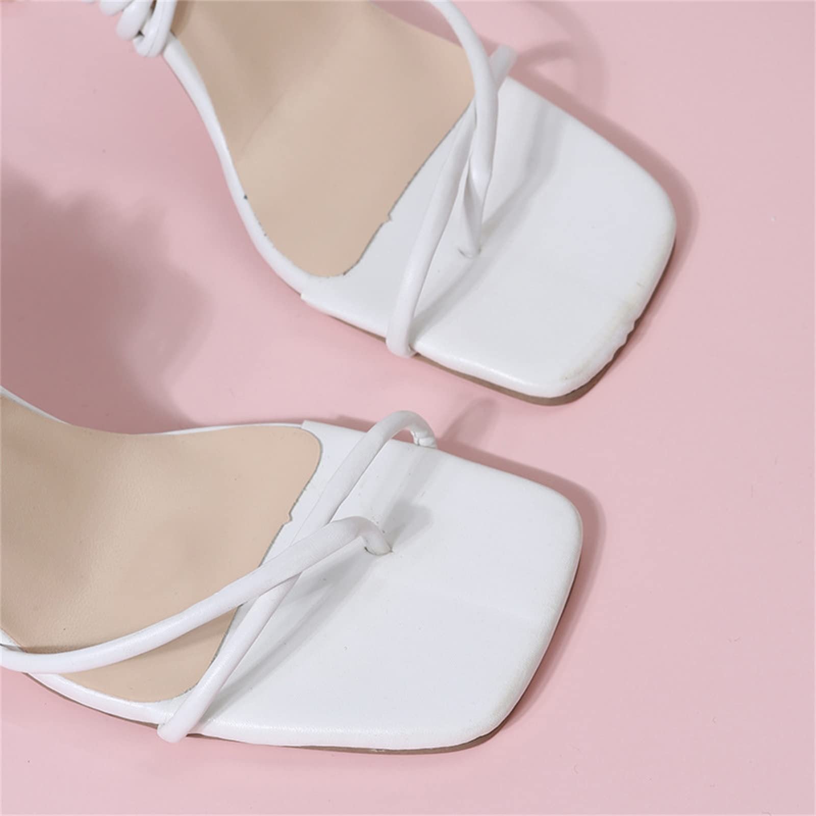 Туфли Yytcsjz На шнуровке Открытый носок Корректор большого пальца ноги Мягкая PU кожа Розовый 38 EU, фото №3