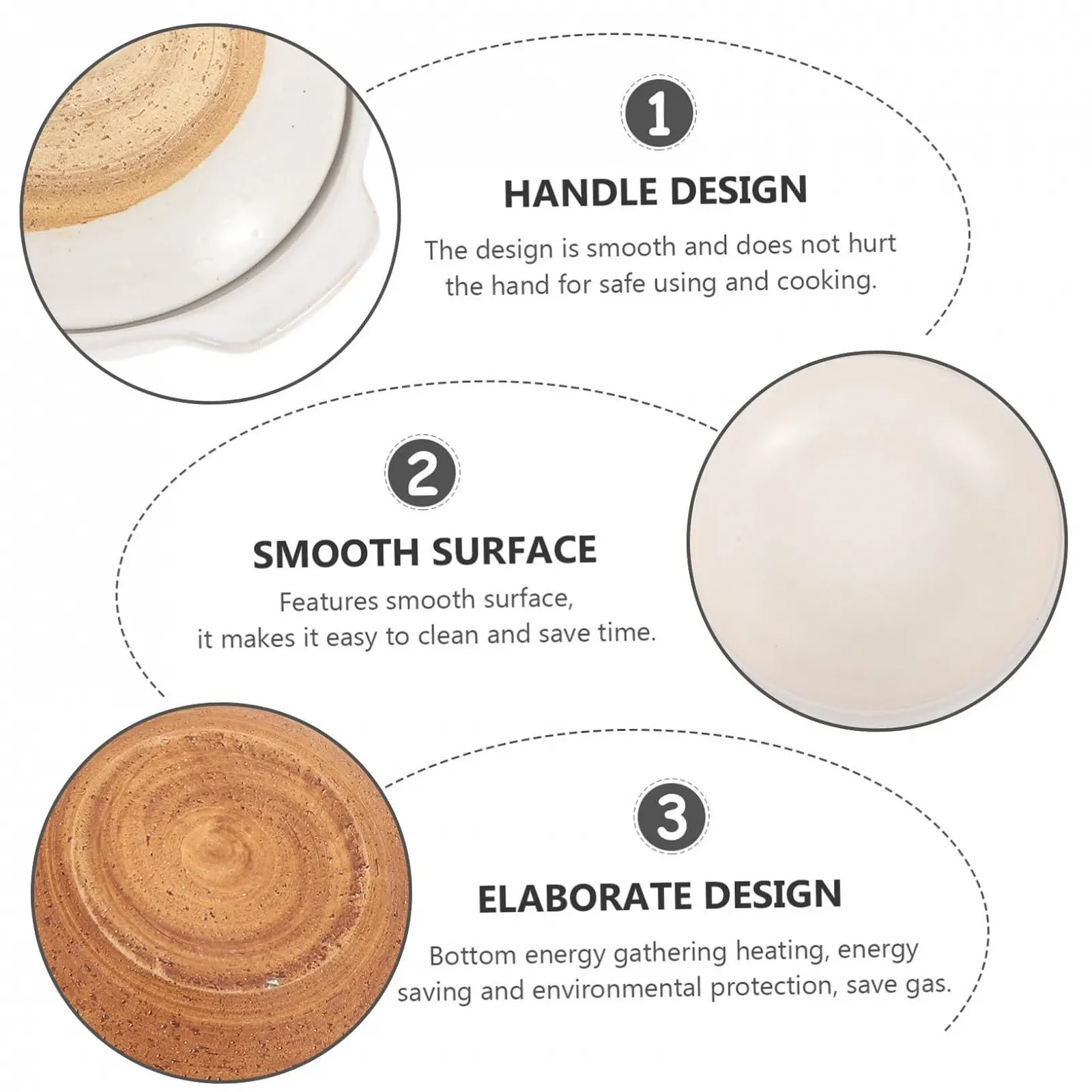 Каструля керамічна З кришкою Термостійка Антипригарна Чорна, фото №3 Каструля керамічна З кришкою Термостійка Антипригарна Чорна, фото №3