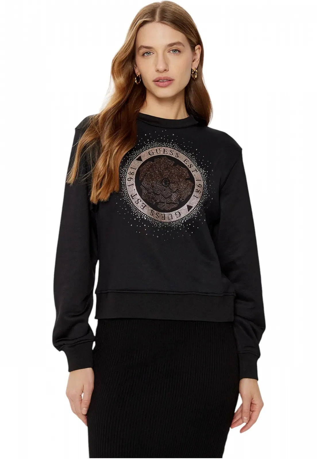 Кофта GUESS Peony Logo W5RQ05K7EX1 Черный, XS, фото №3 Кофта GUESS Peony Logo W5RQ05K7EX1 Черный, XS, фото №3