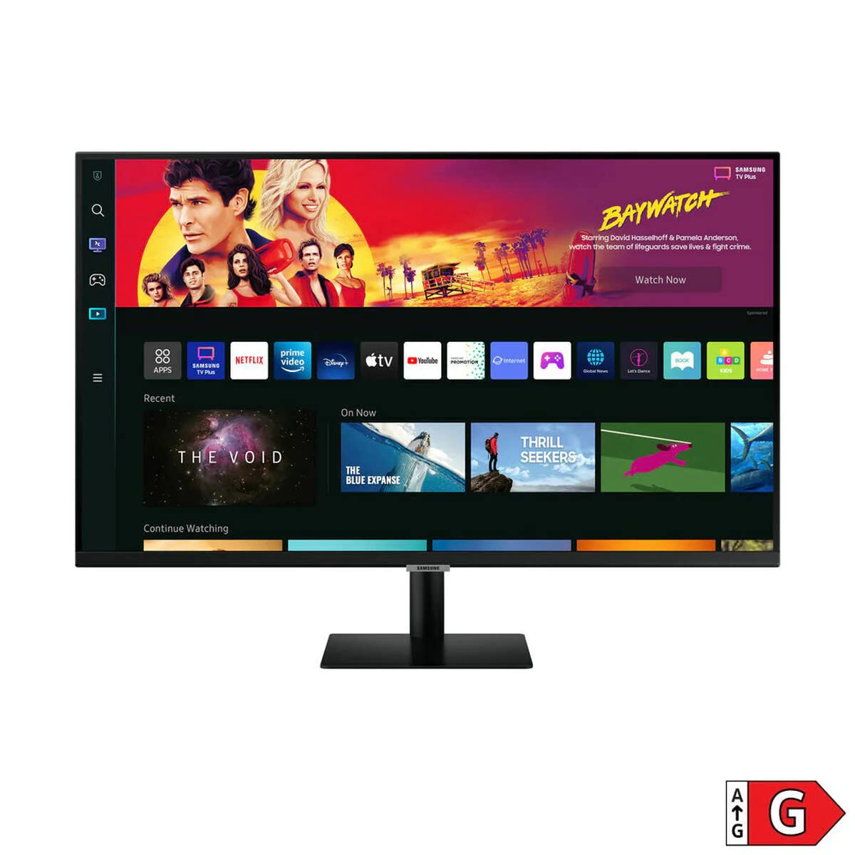 Монітор Samsung Smart M7 S32BM700UU 32 дюйми VA, з колонками, 4K UHD, 60Hz, 3-сторонній безрамковий дизайн, смарт ТВ з пультом дистанційного керування, фото №6