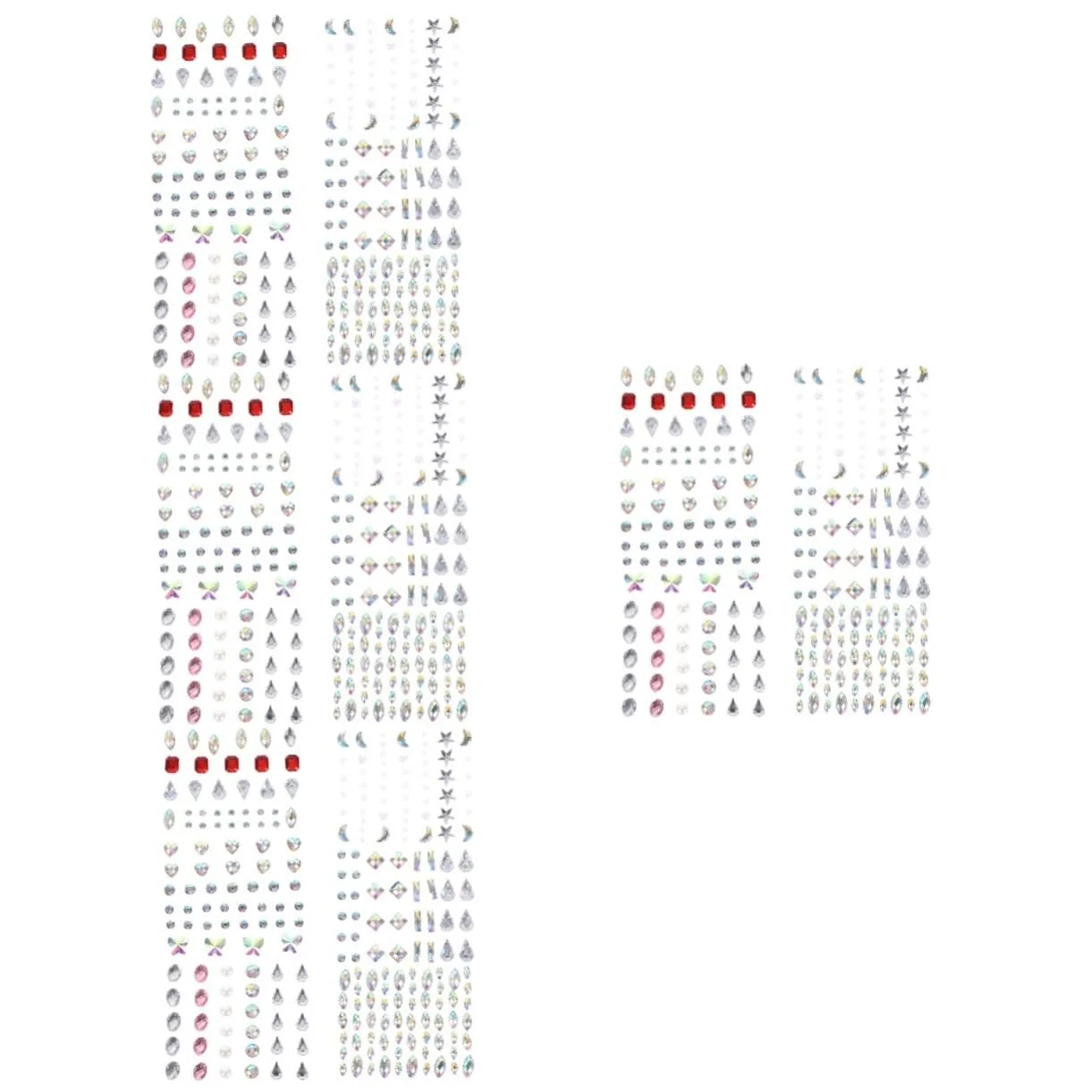 Стразы для ногтей Angoily Стразы для лица, самоклеящиеся, фото №1