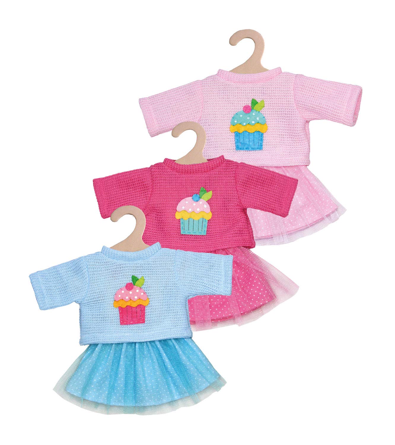 Одяг для ляльок Heless 1050 2 предмети светр і фатинова спідниця 28-35 см синій рожевий, фото №4