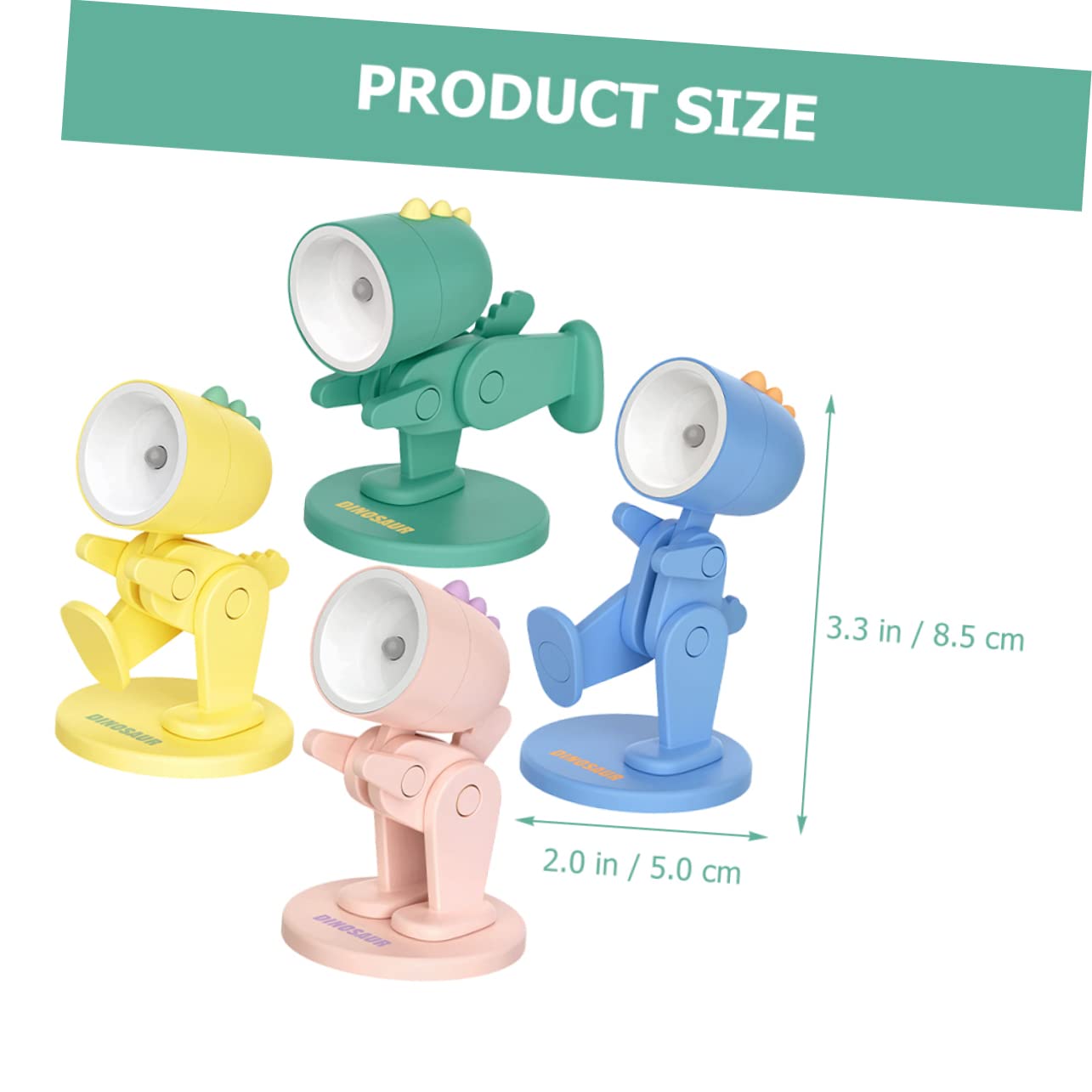 Настольная лампа DOITOOL Dinosaur LED Night Light для детей ABS и PVC Упаковка из 8 штук, фото №3 Настольная лампа DOITOOL Dinosaur LED Night Light для детей ABS и PVC Упаковка из 8 штук, фото №3