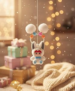 Брелок Вакуку Wakuku фигурка игрушка для ключей, рюкзака, сумки белый 5 см - Фото 1