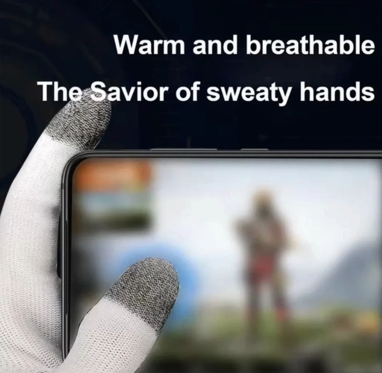 Кіберспортивні сенсорні рукавички для ігор 2 шт Білий, фото №4