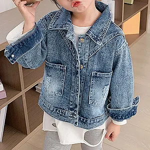 Джинсова куртка Generisch Для дівчат synthetic.ua - Фото 1