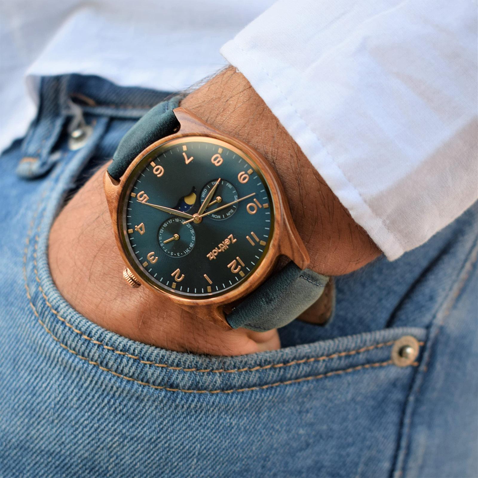 Часы Zeitholz New Klitten 42 мм 100% натуральное дерево с японским кварцевым механизмом для мужчин, фото №4 Часы Zeitholz New Klitten 42 мм 100% натуральное дерево с японским кварцевым механизмом для мужчин, фото №4