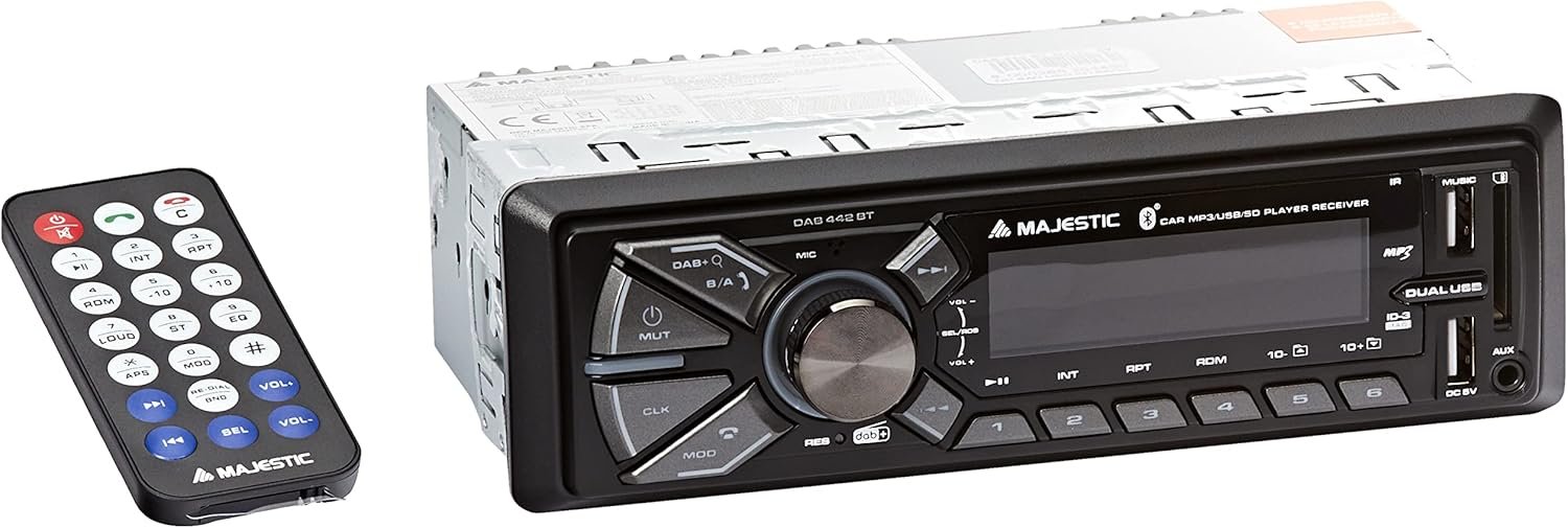 Автомагнітола Majestic DAB-442BT / Bluetooth / USB / AUX / SD slot / DAB+, фото №1