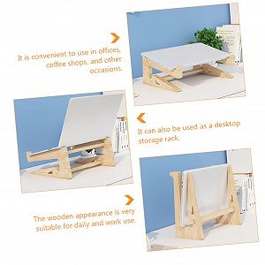 Подставка Деревянная Массивная Эргономичная для ноутбука synthetic.ua - Фото 1