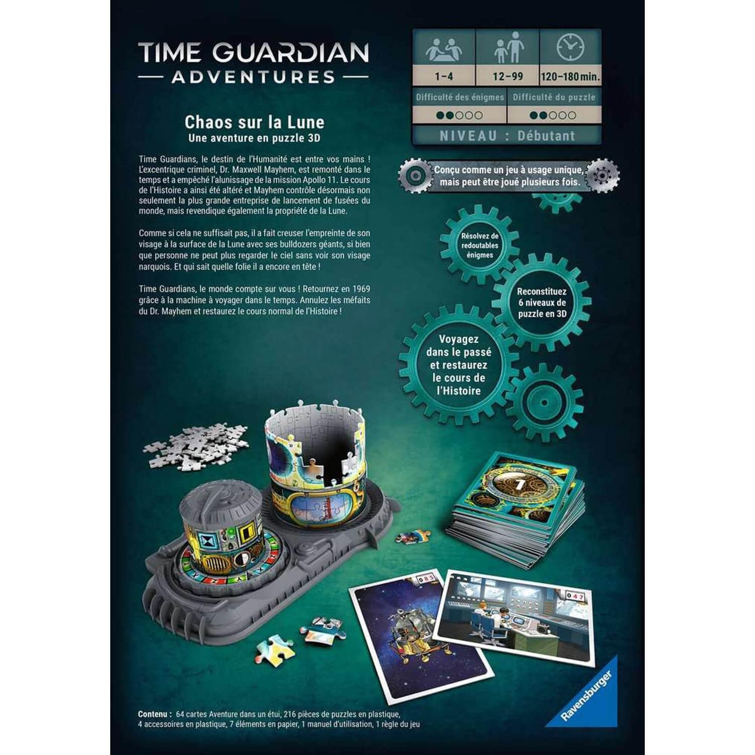 3D-пазл Ravensburger 4005556115525 Time Guardians, фото №3