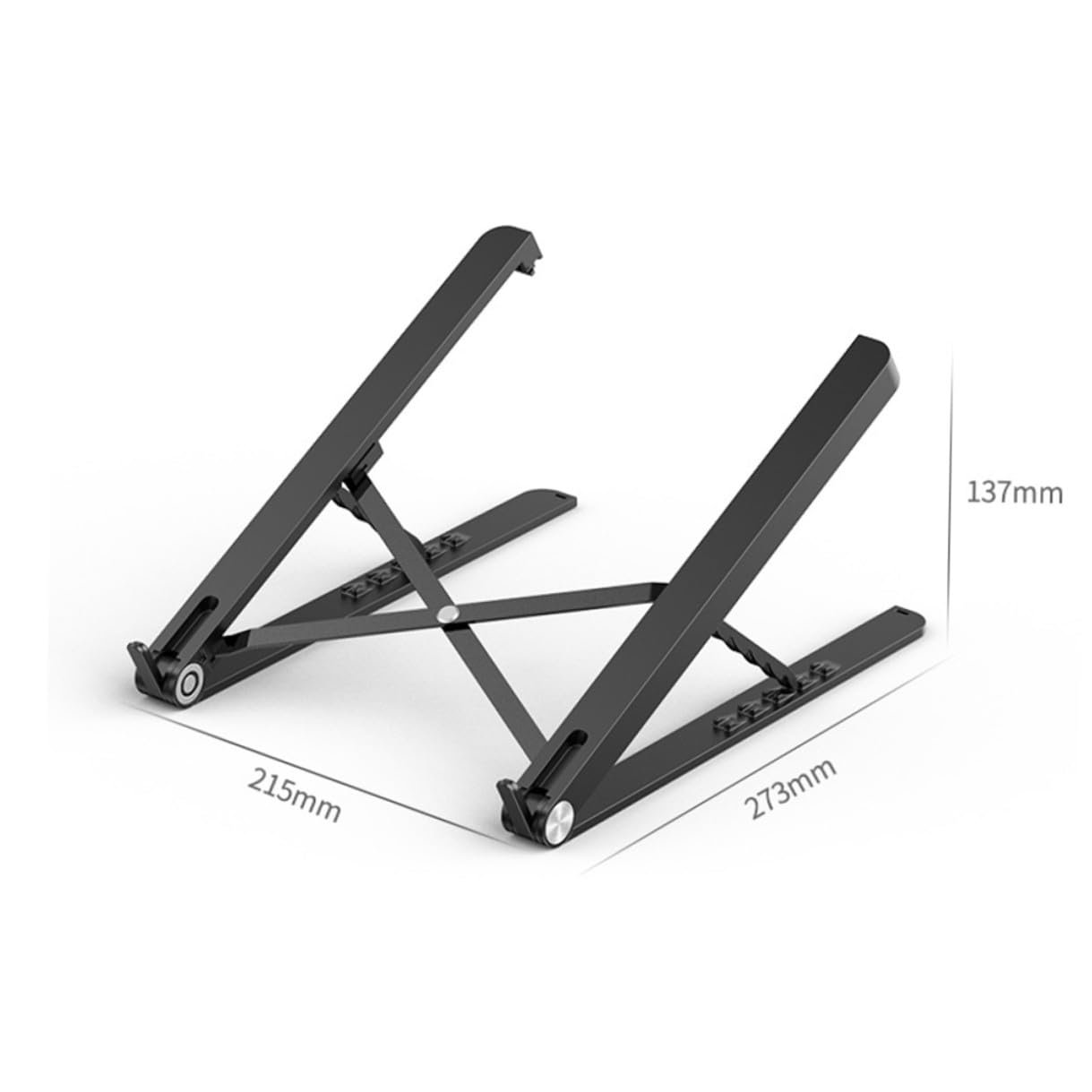 Регулируемая складная подставка для ноутбука из прочного материала Портативный держатель для ноутбука для поднятия на столе Легкая мобильная компьютерная стойка для офиса дома и в дороге, фото №3