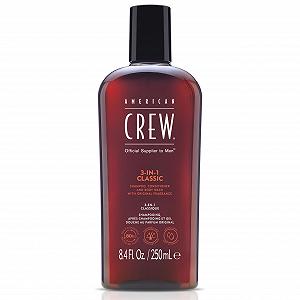 Шампунь, кондиционер и гель для душа 3-в-1 AMERICAN CREW для ежедневного очищения тела и волос для мужчин, 250 мл - Фото 1