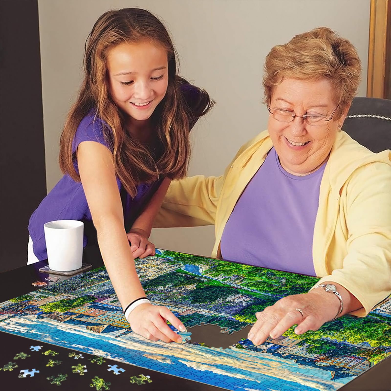 Пазл HUADADA Luxembourg Motif 1000 деталей, фото №4