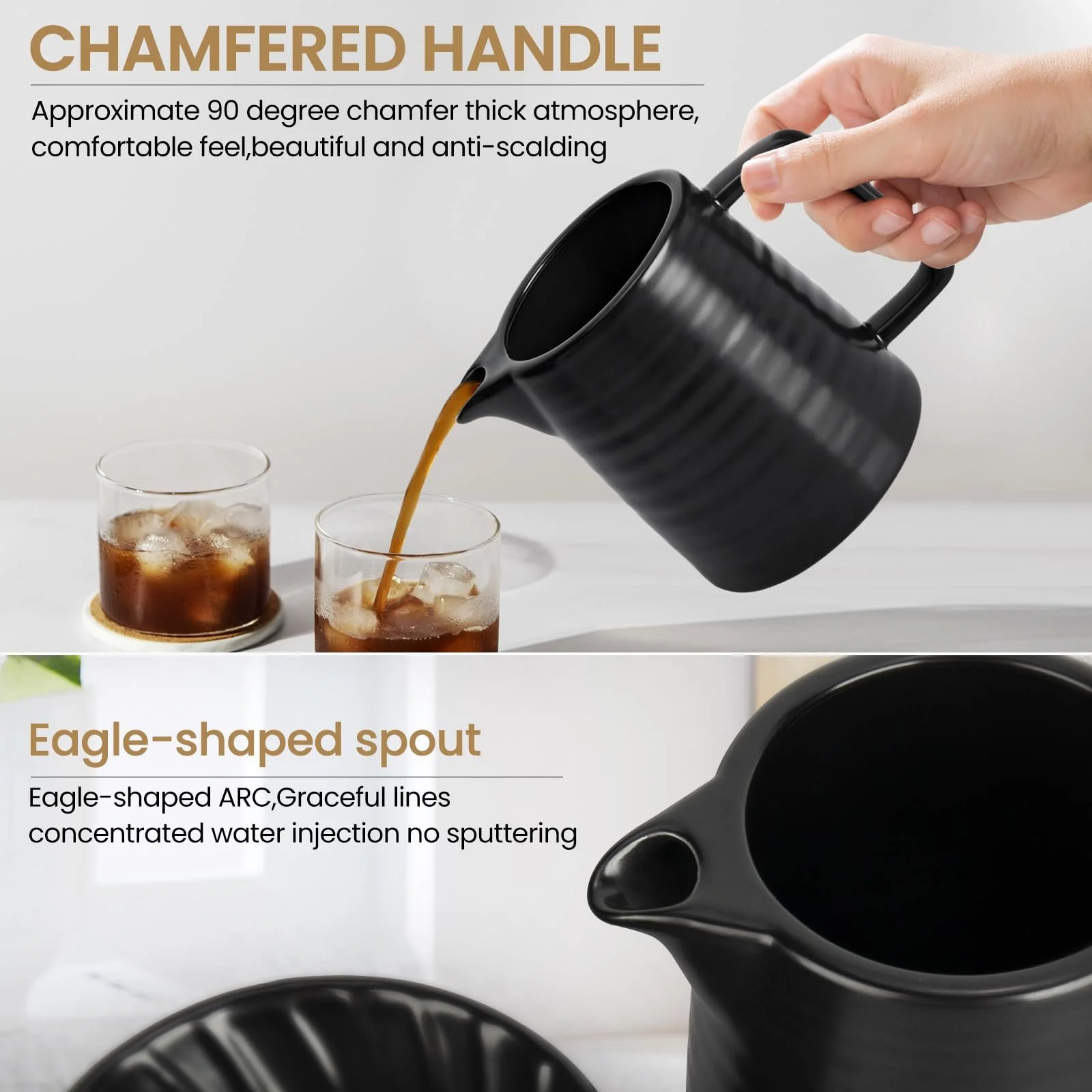 Кавоварка з порцеляновим фільтром, 500 мл, з керамічною чашкою, фото №6