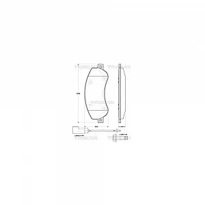 Комплект тормозных колодок, дисковый тормоз TRISCAN 8110 16019 для FORD передняя ось - Фото 1