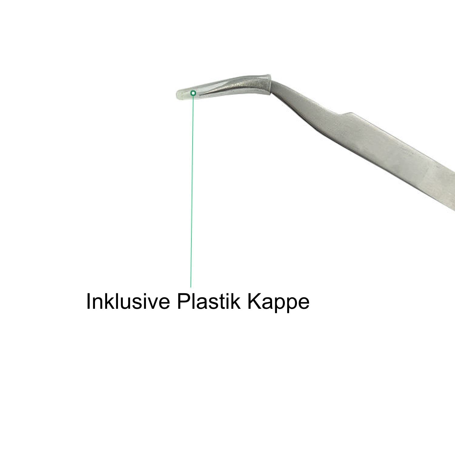 Пинцет Vetus ST-17 для наращивания ресниц с защитным колпачком, фото №3 Пинцет Vetus ST-17 для наращивания ресниц с защитным колпачком, фото №3