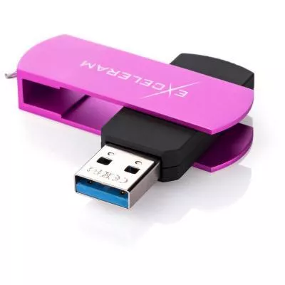 USB флеш-накопитель Exceleram 64GB P2 Series Purple/Black USB 3.1 Gen 1 EXP2U3PUB64, фото №2