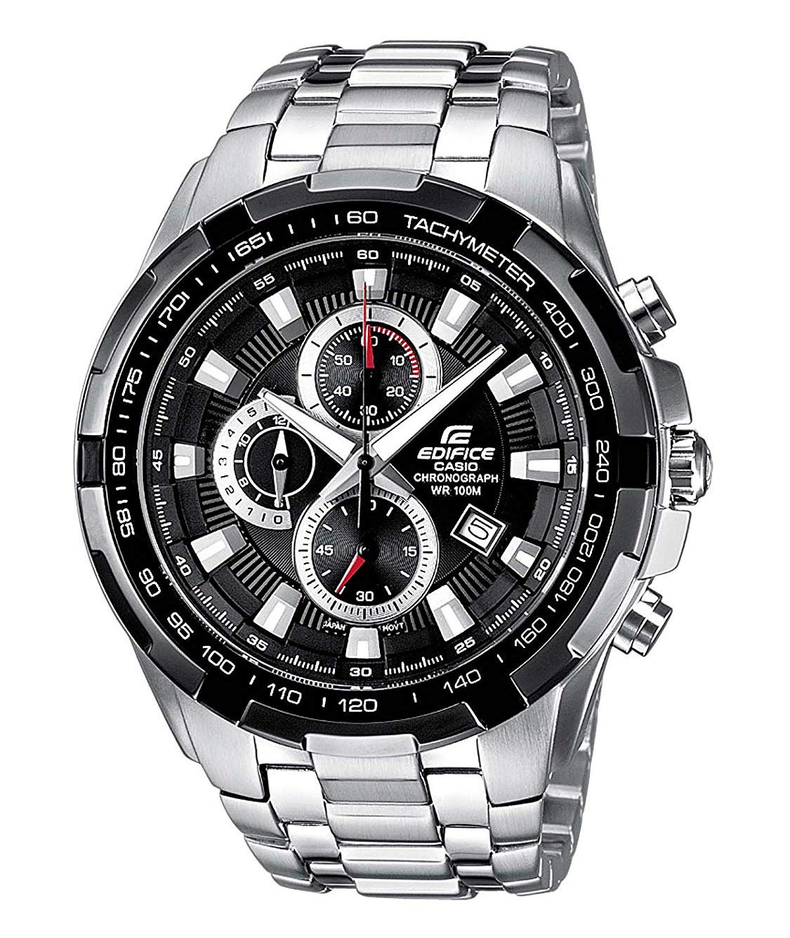 Часы Casio Edifice мужские из нержавеющей стали корпус и браслет 10 BAR, фото №1