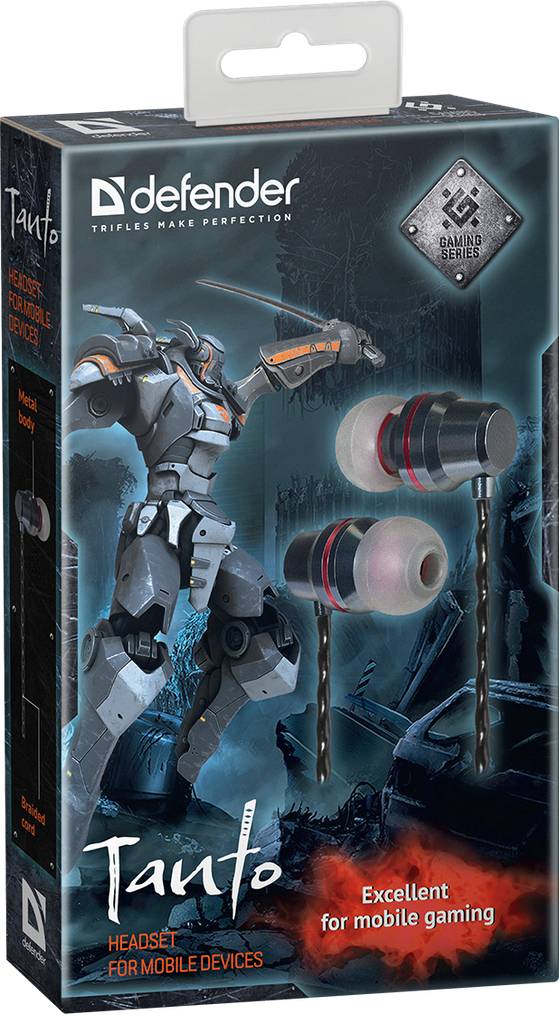 Гарнитура Defender Tanto Black Gray 64451 6492218, фото №2