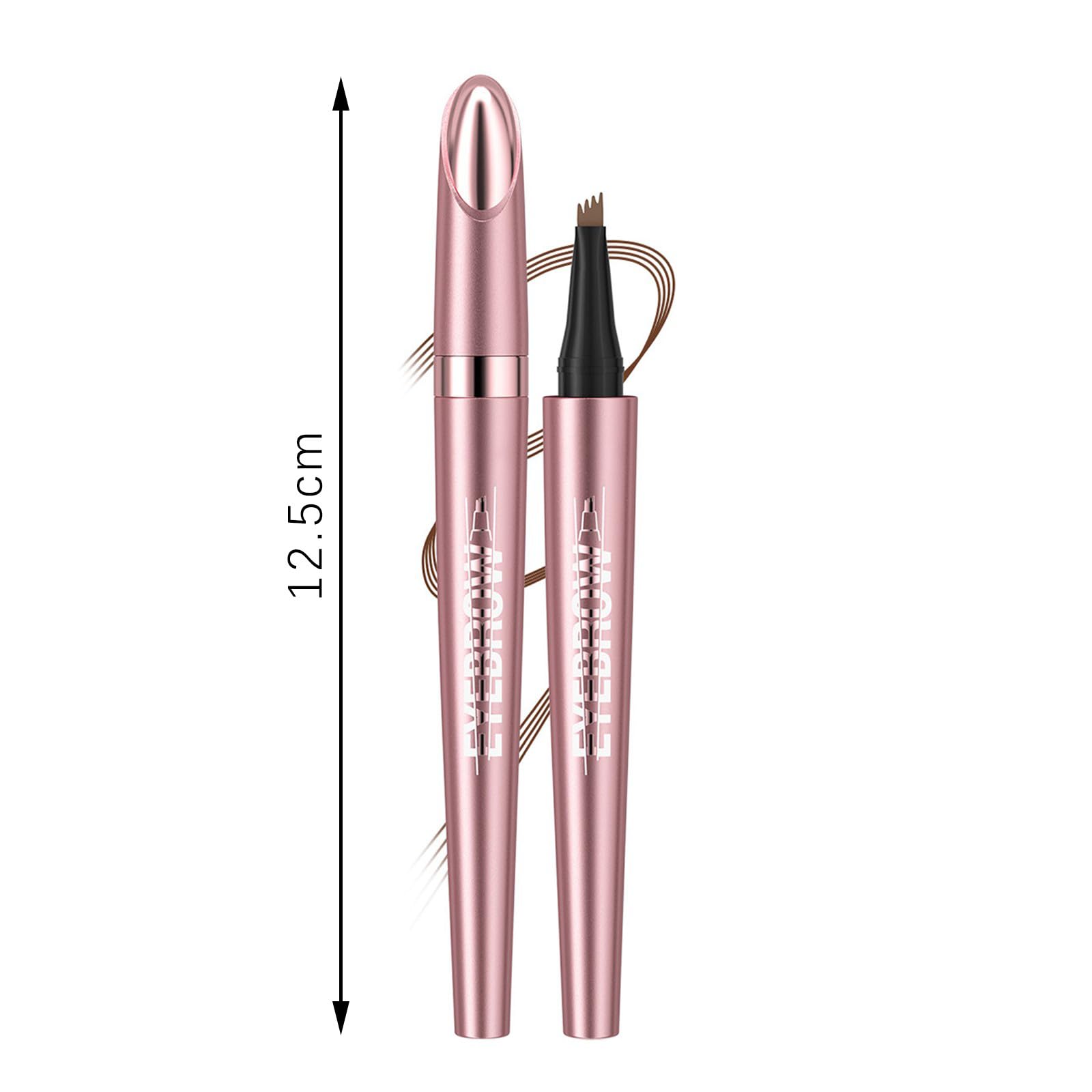 Олівець для брів 3D Magic Micro 4 Fork Tip Waterproof 01# Light Coffee, фото №7