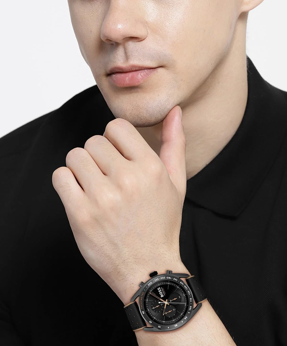 Мужские часы Хронограф BOSS Kollektion Center Court с кожаным или браслетом из нержавеющей стали, фото №4 Мужские часы Хронограф BOSS Kollektion Center Court с кожаным или браслетом из нержавеющей стали, фото №4