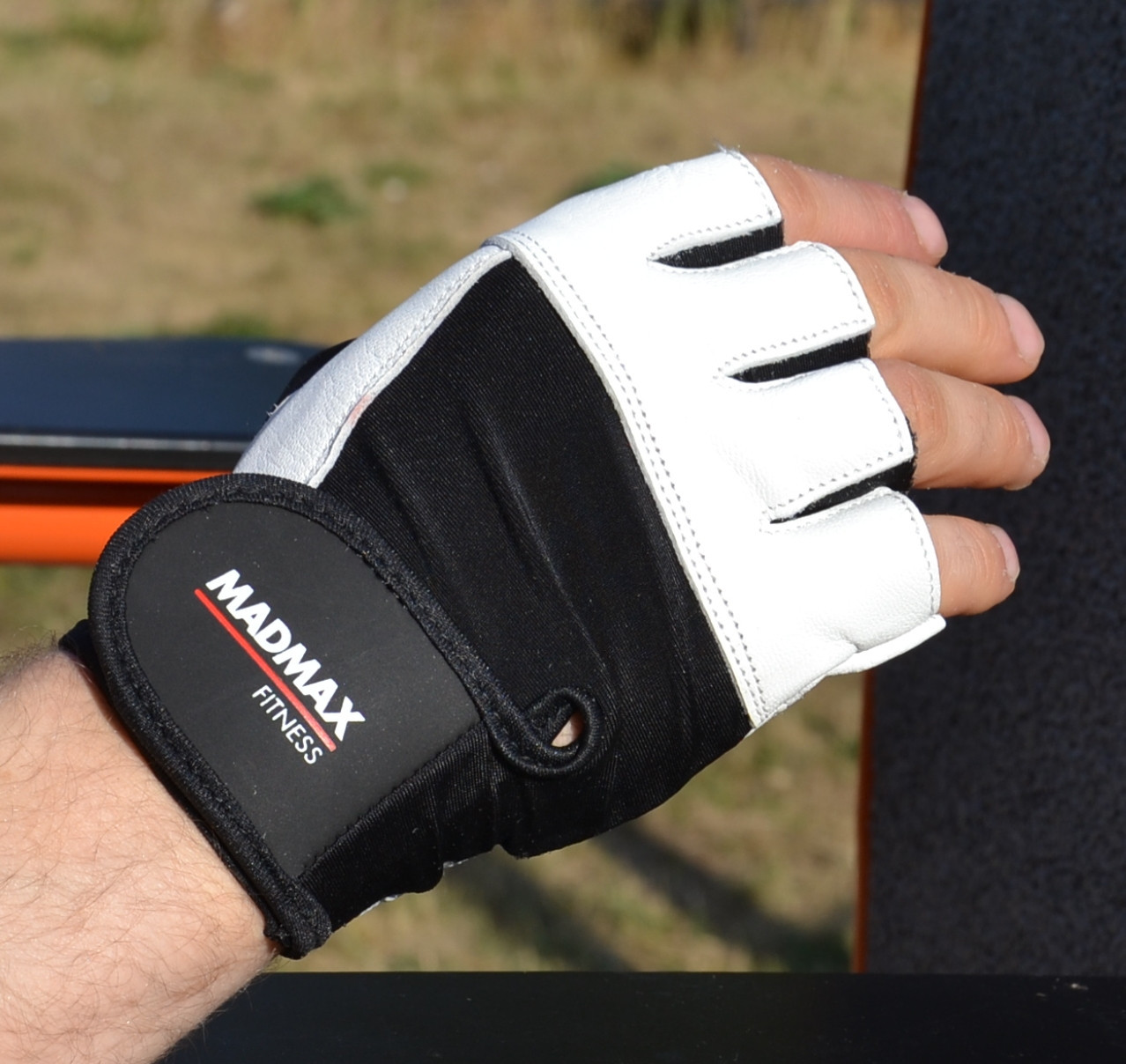 Рукавички для фітнесу MadMax MFG-444 Fitness White XXL, фото №2 Рукавички для фітнесу MadMax MFG-444 Fitness White XXL, фото №2