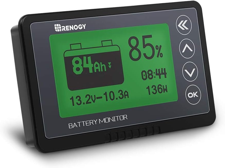Монітор ємності акумулятора Renogy TF03K 500A / 10 - 120V Чорний, фото №2 Монітор ємності акумулятора Renogy TF03K 500A / 10 - 120V Чорний, фото №2