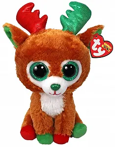 Рождественская игрушка Ty Beanie Boos Tinseltoes / 15 см / Олень - Фото 1