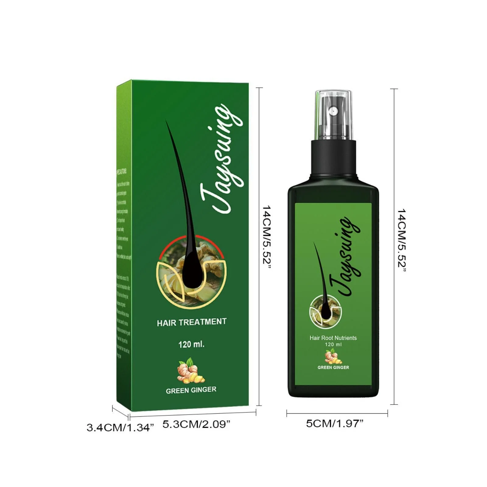 Сироватка для росту волосся з імбиром NAOLVE, 120 мл, фото №2