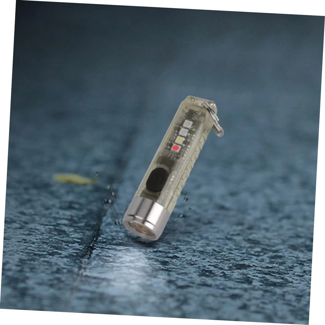 Ліхтарик Tofficu USB Заряджання Портативний Маленький Брелок для ключів Світний Кулон Міні-ліхтарик Нержавіюча сталь 304 Прозорий, фото №4