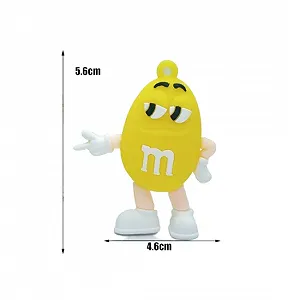 Брелок М&MS, жовтий, для ключів, рюкзака, сумки, 5.6 см synthetic.ua - Фото 1