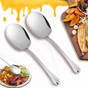 Набір ложок для сервірування 2 шт., нержавіюча сталь - Фото 1