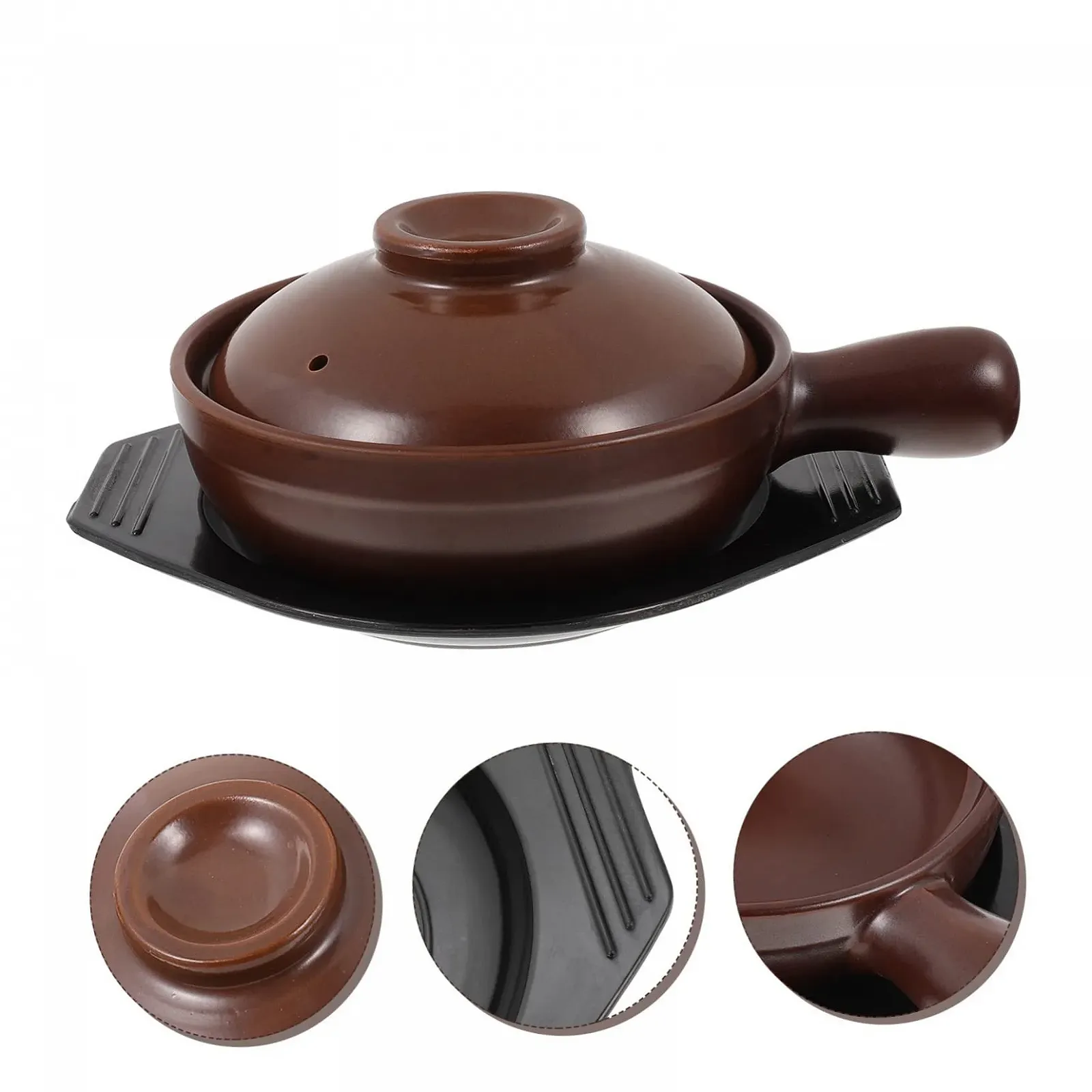 Набір Ківш керамічний термостійкий з ручкою для супів та здорових страв, фото №9